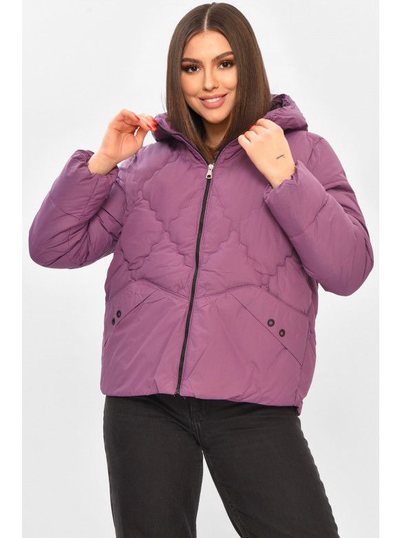 Куртка жіноча демісезонна фіолетового кольору 8032 208527C