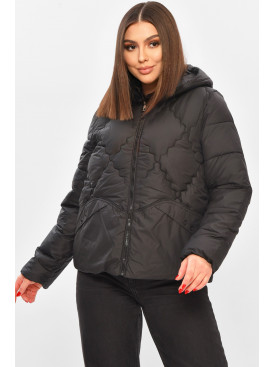 Куртка жіноча демісезонна чорного кольору 8032 208529C