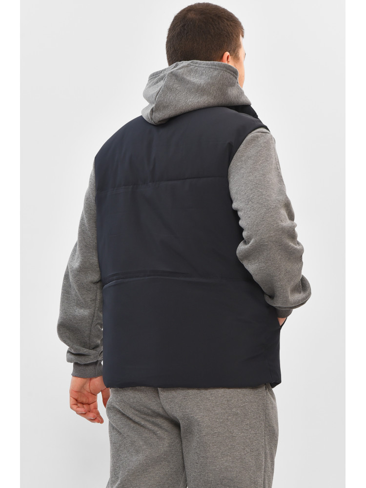 Жилетка мужская демисезонная черного цвета b-1 208530C