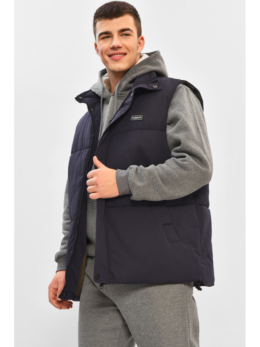 Жилетка мужская демисезонная синего цвета b-1 208531C