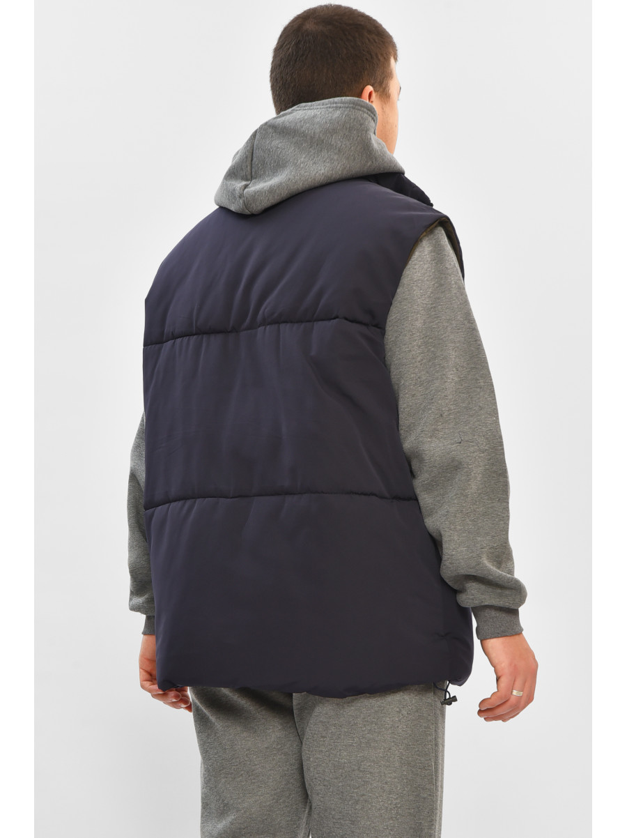 Жилетка мужская демисезонная синего цвета b-1 208531C
