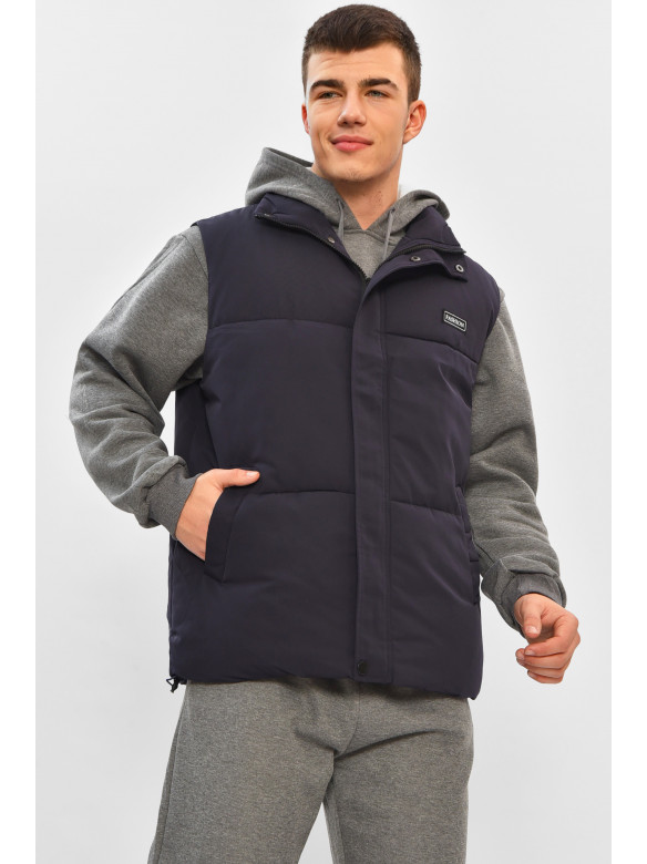 Жилетка мужская демисезонная синего цвета b-1 208532C