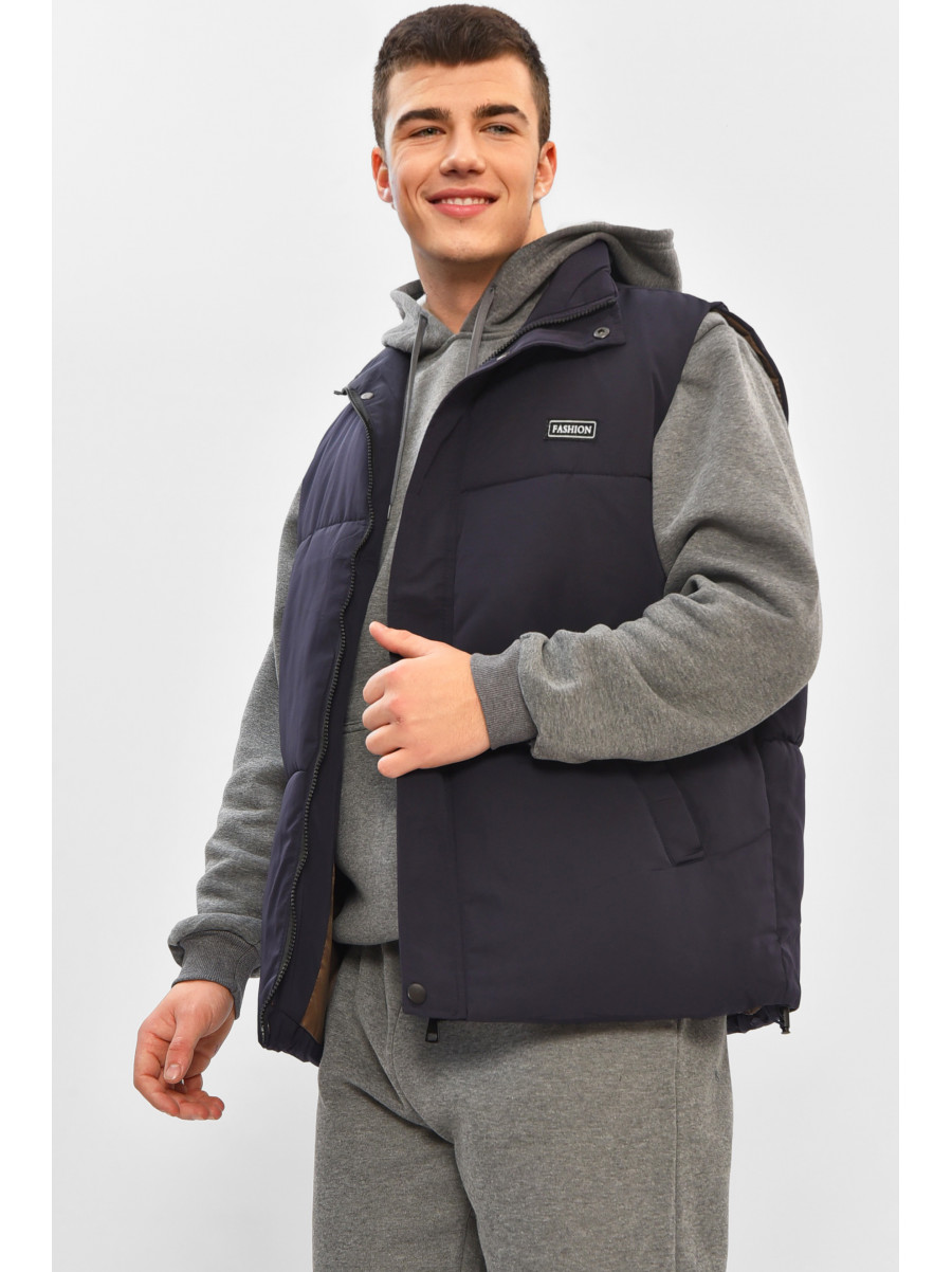 Жилетка мужская демисезонная синего цвета b-1 208532C