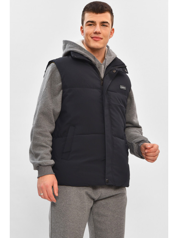 Жилетка мужская демисезонная тёмно-синего цвета b-1 208533C