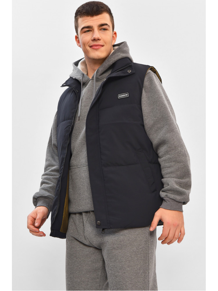 Жилетка мужская демисезонная тёмно-синего цвета b-1 208533C