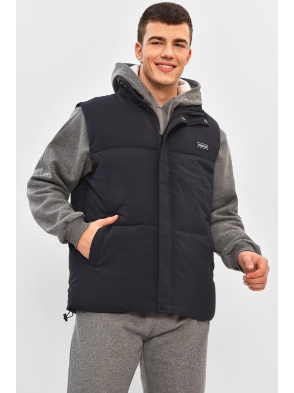 Жилетка мужская демисезонная тёмно-синего цвета b-1 208534C