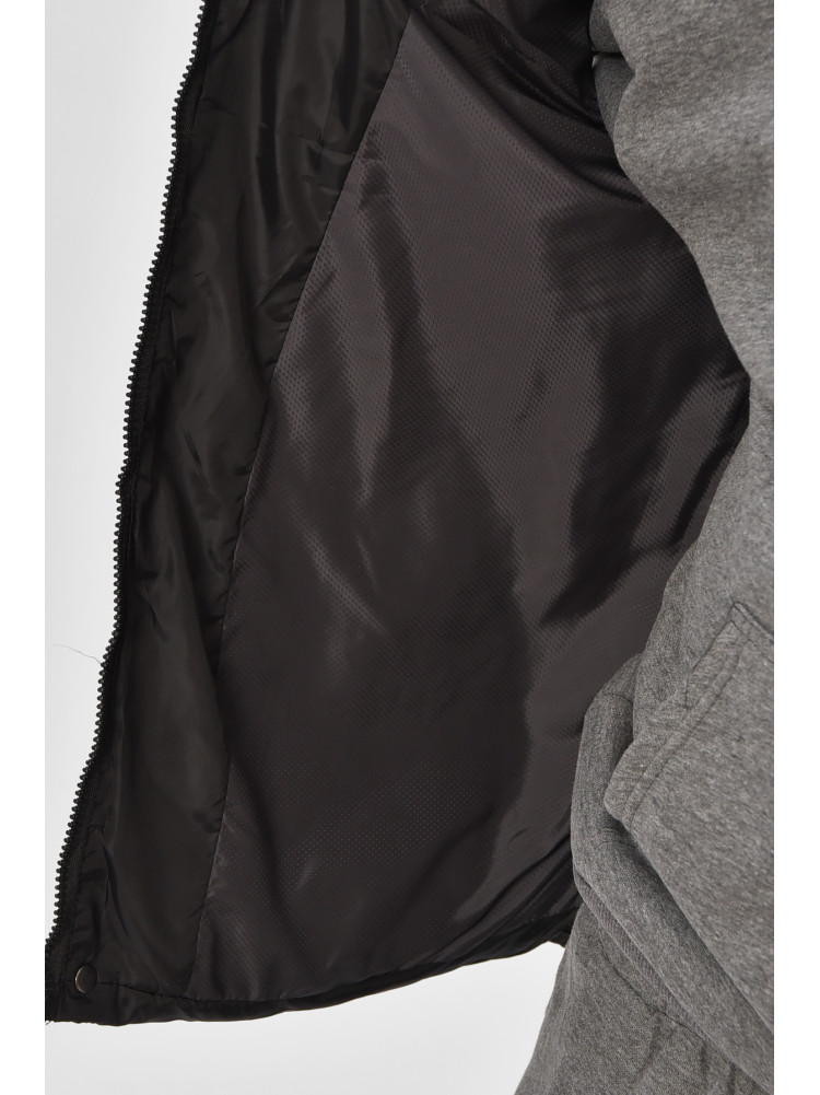 Жилетка мужская демисезонная черного цвета b-1 208535C