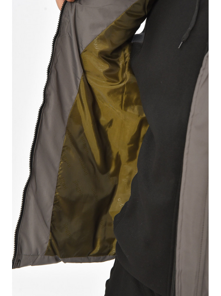 Жилетка мужская демисезонная серого цвета b-1 208536C