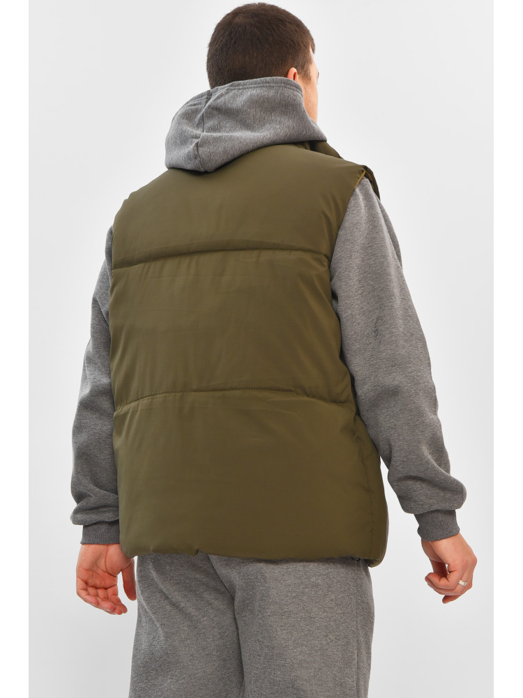 Жилетка мужская демисезонная цвета хаки b-1 208537C