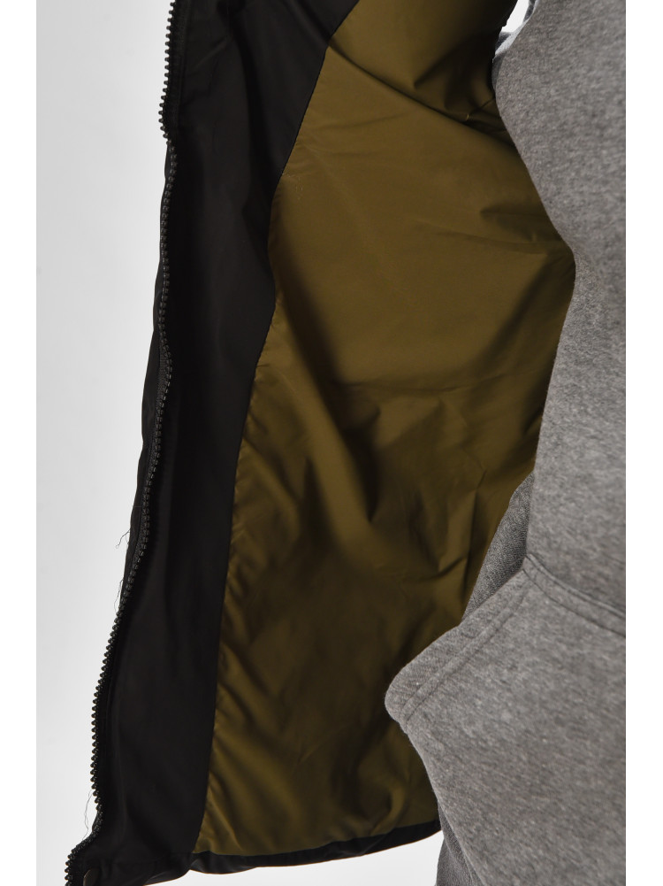 Жилетка мужская демисезонная черного цвета b-1 208538C