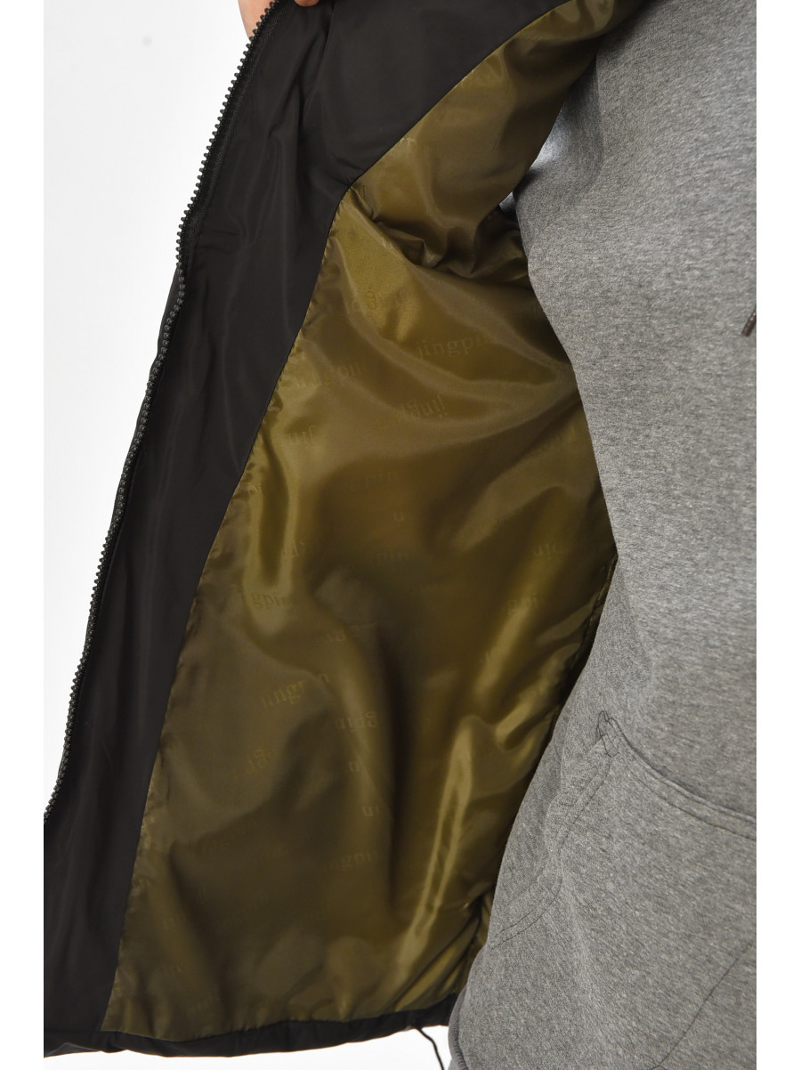 Жилетка мужская демисезонная черного цвета b-1 208540C