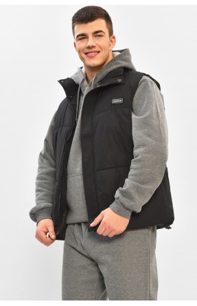 Жилетка мужская демисезонная черного цвета b-1 208541C