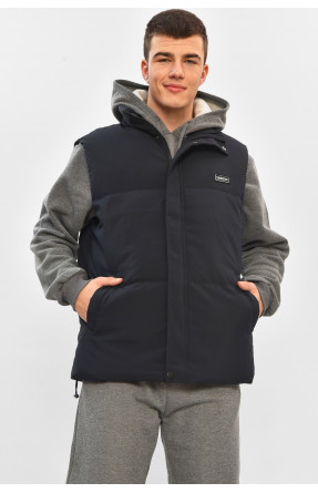 Жилетка мужская демисезонная тёмно-синего цвета b-1 208542C