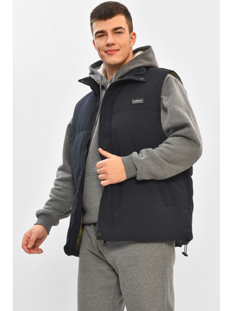 Жилетка мужская демисезонная тёмно-синего цвета b-1 208542C