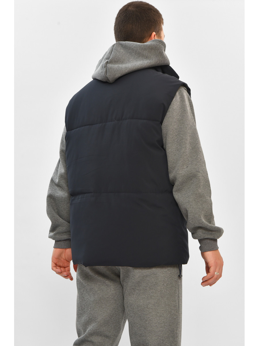 Жилетка мужская демисезонная тёмно-синего цвета b-1 208542C