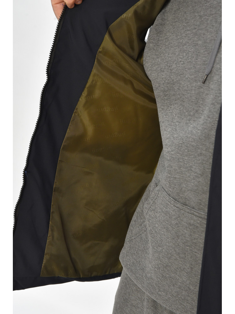 Жилетка мужская демисезонная тёмно-синего цвета b-1 208542C