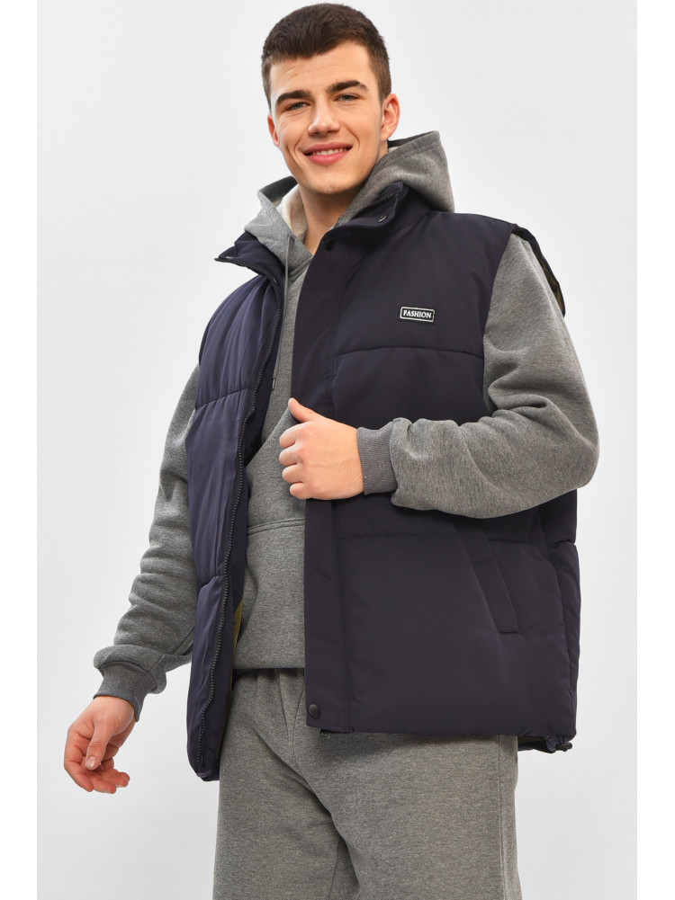 Жилетка мужская демисезонная синего цвета b-1 208543C