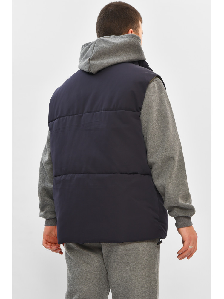 Жилетка мужская демисезонная синего цвета b-1 208543C