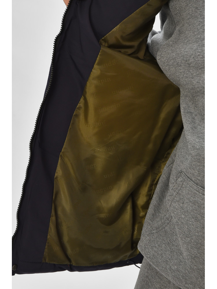 Жилетка мужская демисезонная синего цвета b-1 208543C