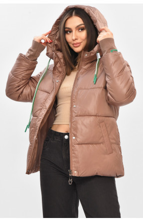 Куртка жіноча демісезонна кольору мокко 1108 208545C