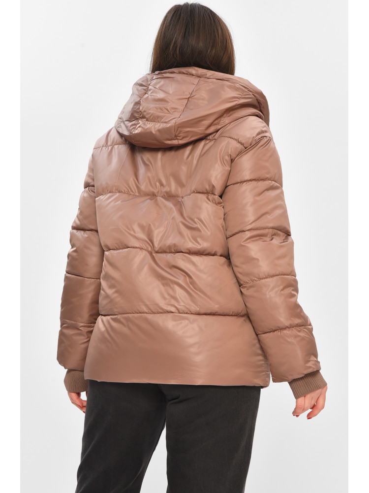 Куртка жіноча демісезонна кольору мокко 1108 208545C