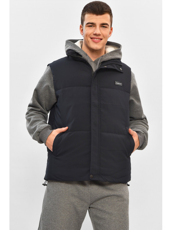 Жилетка мужская демисезонная тёмно-синего цвета b-1 208553C