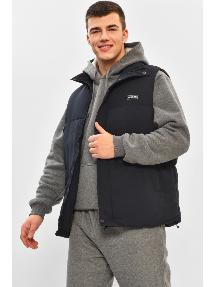 Жилетка мужская демисезонная тёмно-синего цвета b-1 208553C