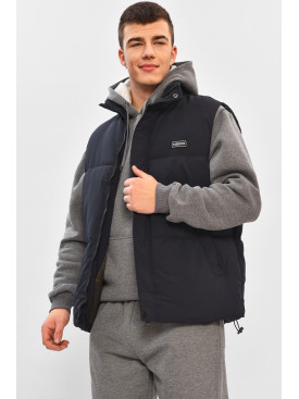 Жилетка чоловіча демісезонна темно-синього кольору b-1 208554C