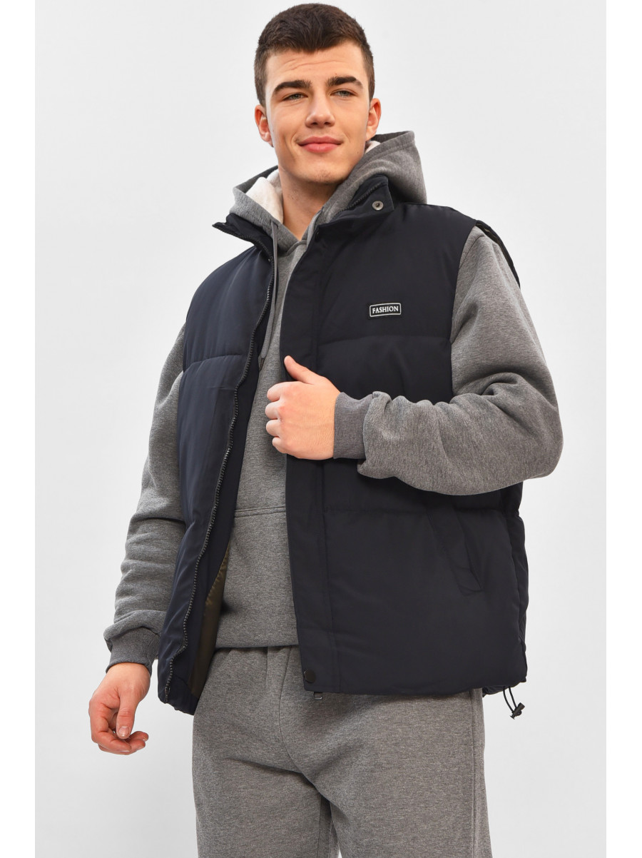 Жилетка мужская демисезонная тёмно-синего цвета b-1 208554C