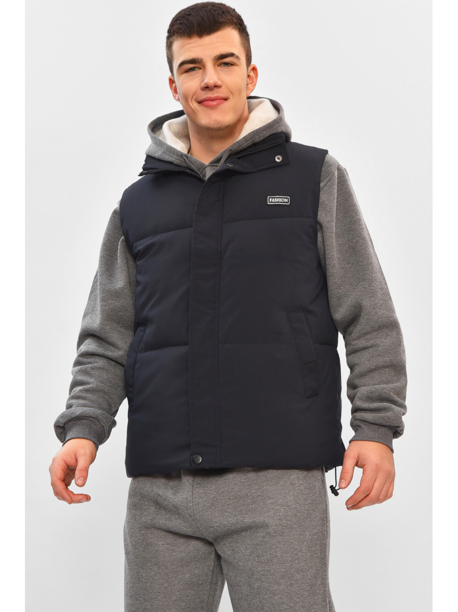 Жилетка мужская демисезонная тёмно-синего цвета b-1 208555C