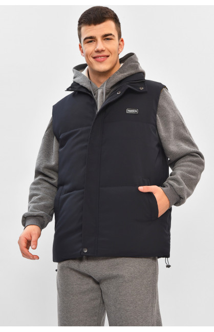 Жилетка чоловіча демісезонна темно-синього кольору b-1 208556C