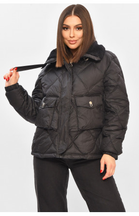 Куртка жіноча демісезонна чорного кольору 811 208558C
