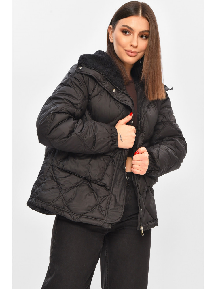 Куртка жіноча демісезонна чорного кольору 811 208558C
