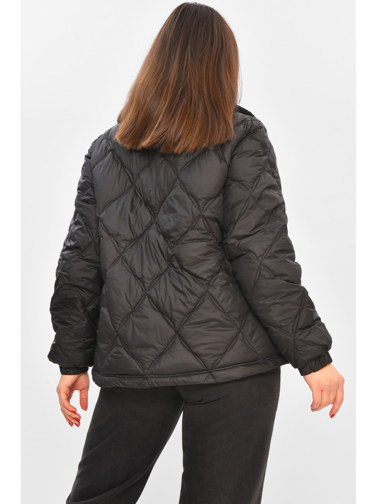 Куртка жіноча демісезонна чорного кольору 811 208558C