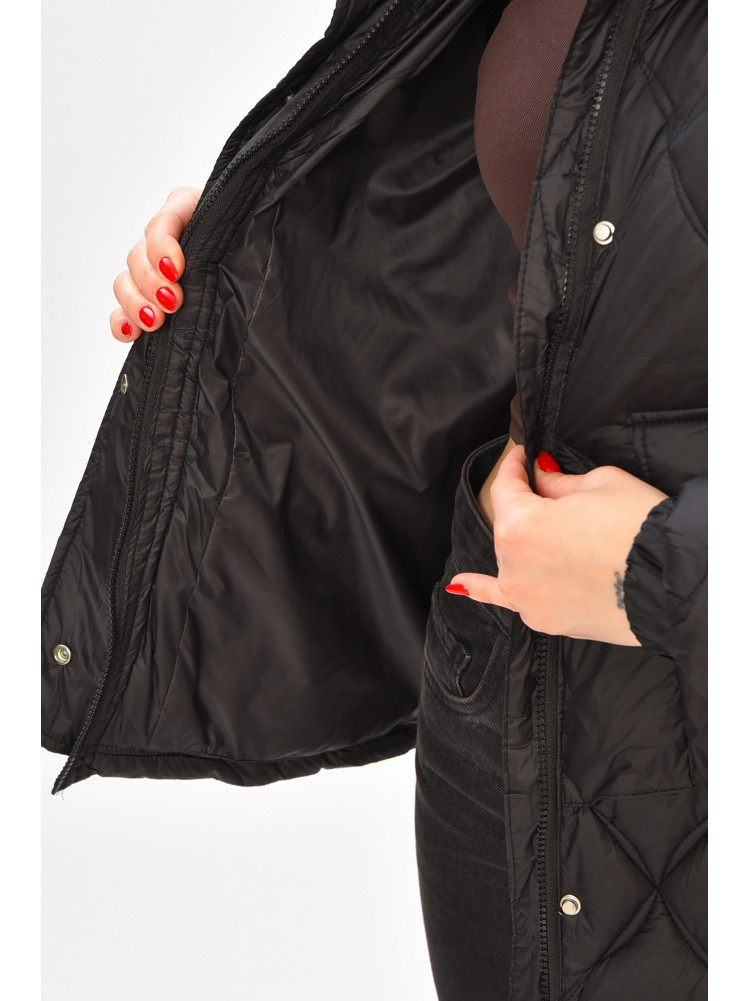 Куртка жіноча демісезонна чорного кольору 811 208558C