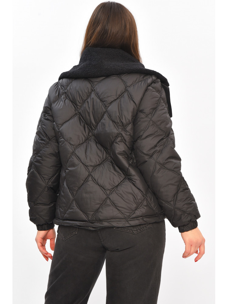 Куртка жіноча демісезонна чорного кольору 811 208561C