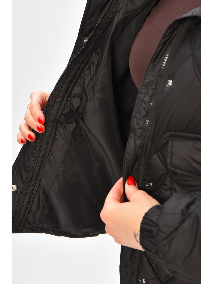 Куртка жіноча демісезонна чорного кольору 811 208561C