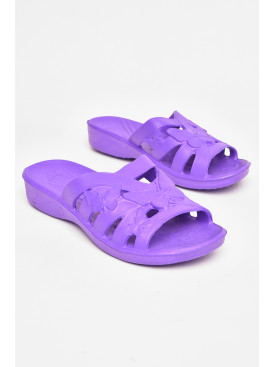 Шлепанцы пена женские фиолетового цвета дегтяренко 208565C