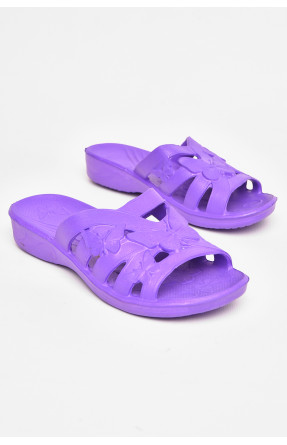 Шлепанцы пена женские фиолетового цвета дегтяренко 208565C