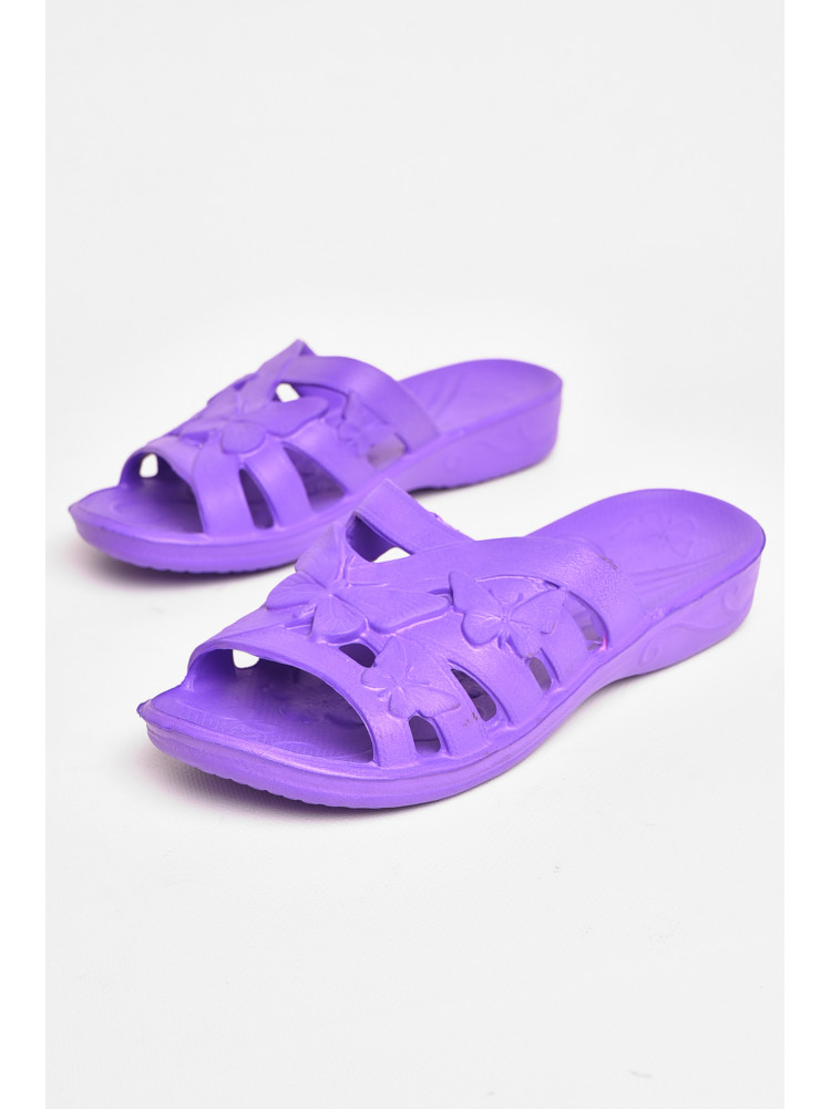 Шлепанцы пена женские фиолетового цвета дегтяренко 208565C