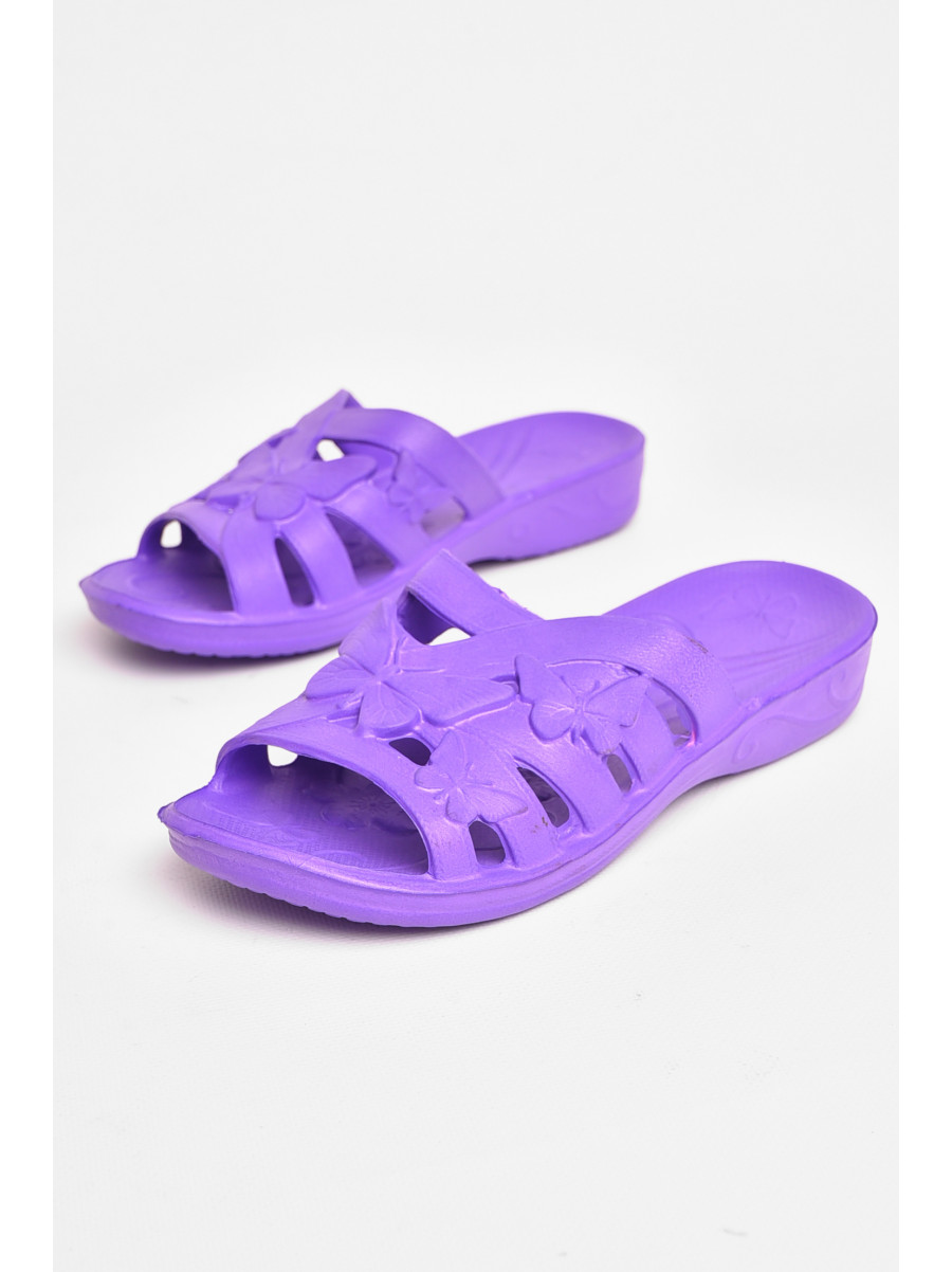 Шлепанцы пена женские фиолетового цвета дегтяренко 208565C