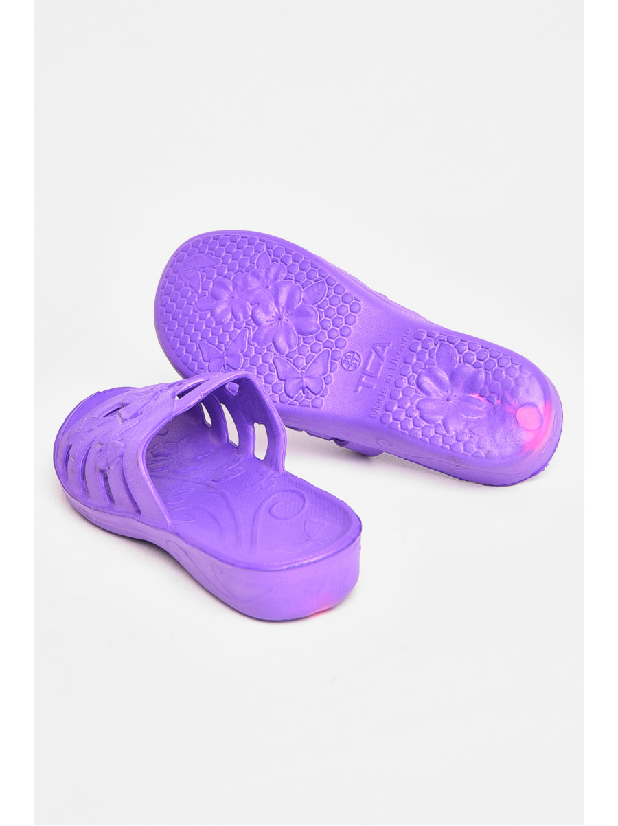 Шлепанцы пена женские фиолетового цвета дегтяренко 208565C