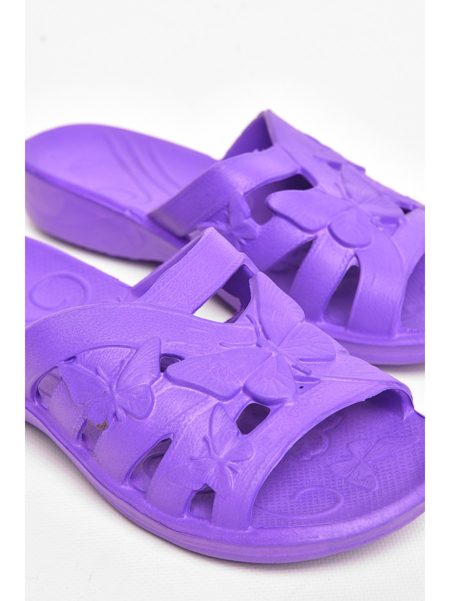 Шлепанцы пена женские фиолетового цвета дегтяренко 208565C