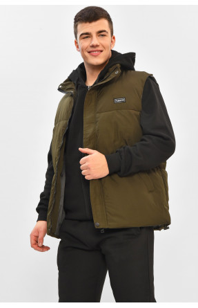 Жилетка мужская демисезонная цвета хаки b-1 208567C