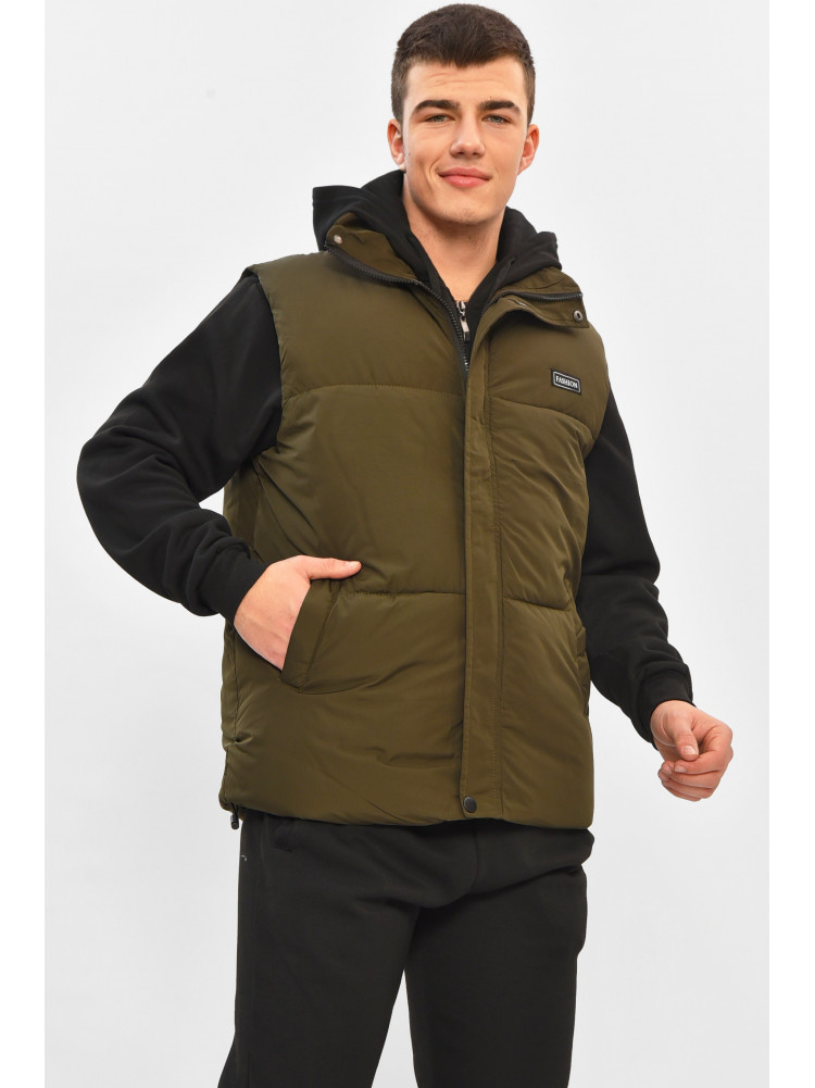 Жилетка мужская демисезонная цвета хаки b-1 208567C