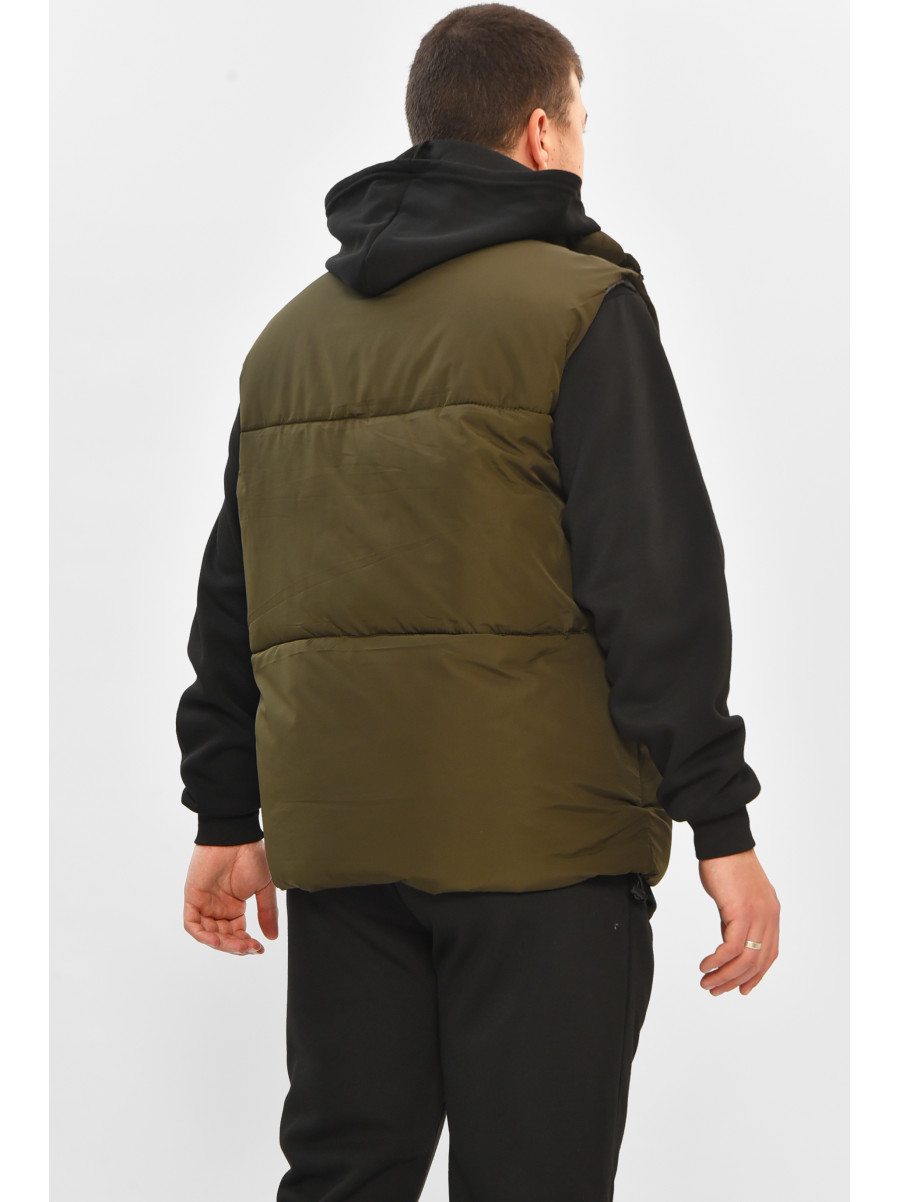 Жилетка мужская демисезонная цвета хаки b-1 208567C