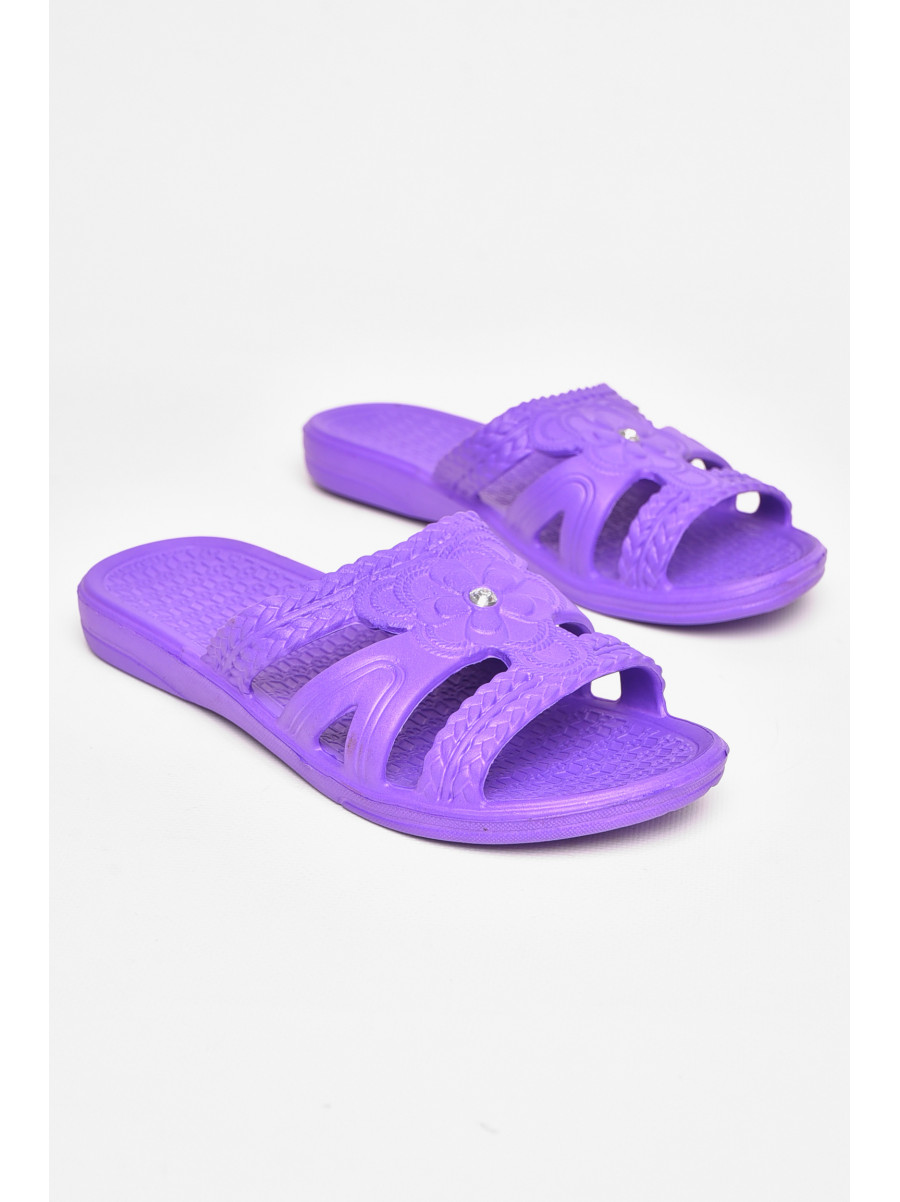 Шлепанцы пена женские фиолетового цвета дегтяренко 208569C