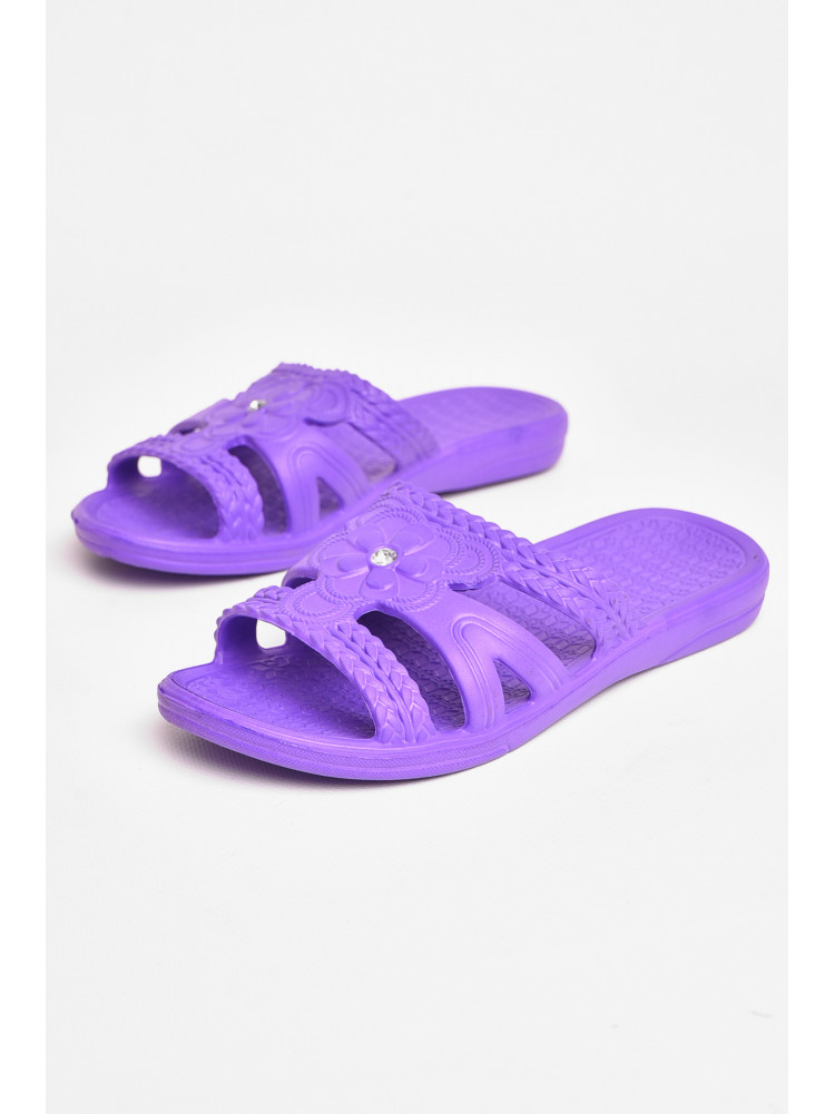 Шлепанцы пена женские фиолетового цвета дегтяренко 208569C