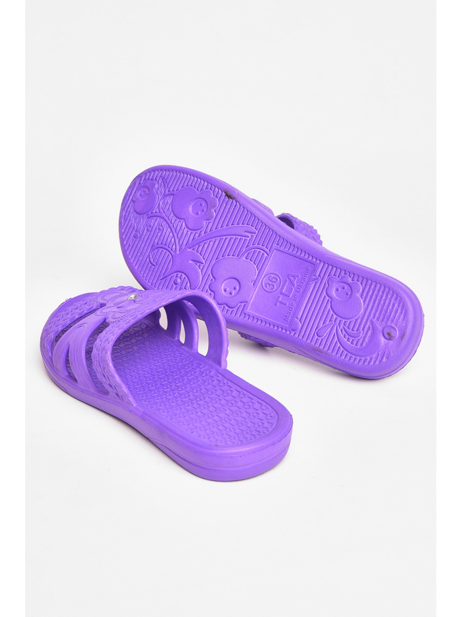 Шлепанцы пена женские фиолетового цвета дегтяренко 208569C