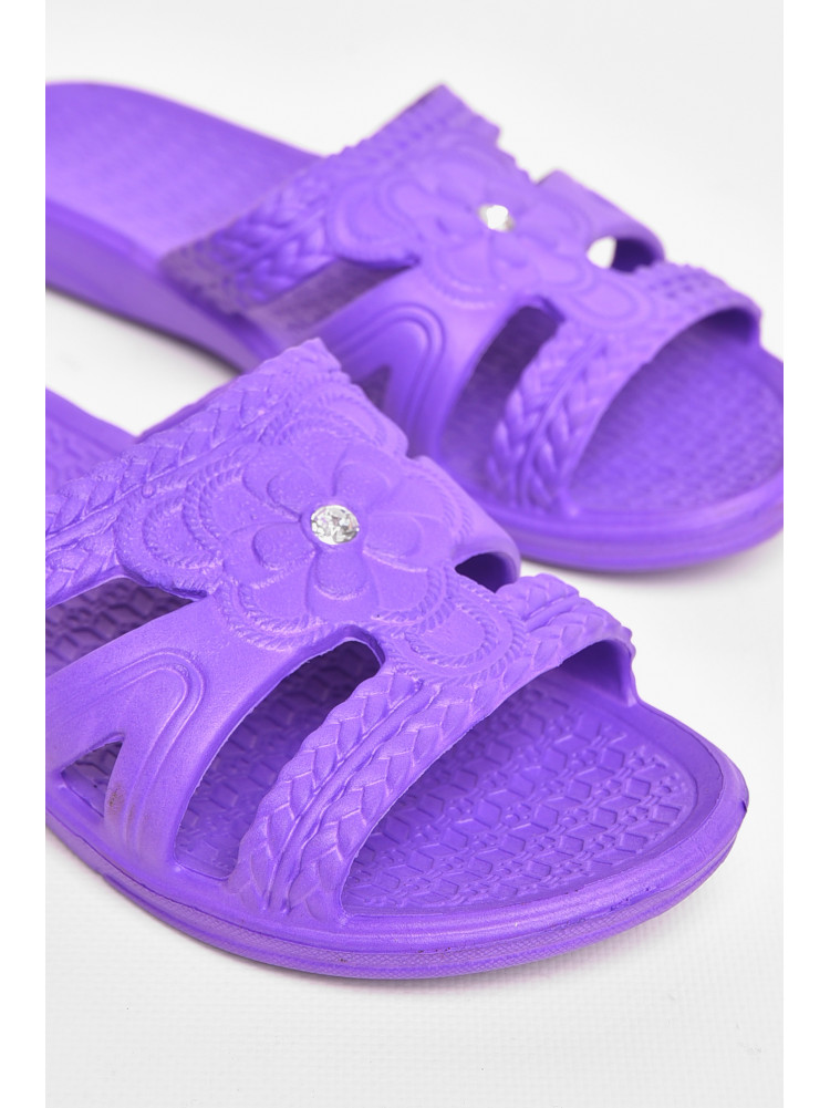 Шлепанцы пена женские фиолетового цвета дегтяренко 208569C